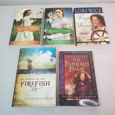 Christian Romance Books Lot 5 Paperback Historical Seafaring Adventure Australia - Image 1 of 4