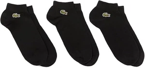 Pack de 3 calcetines deportivos unisex Lacoste negros talla 39-42 nuevos - Imagen 1 de 1