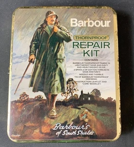 Barbour Thornproof Repair Kit Tin Waterproof Fabrics Threads Outdoors - #1008 - Picture 1 of 5
