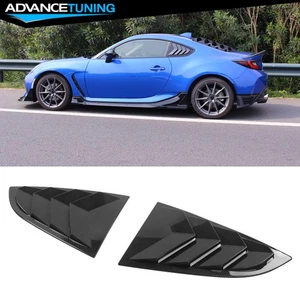 For 22-26 Subaru BRZ Toyota GR86 IKON Carbon Fiber Print 2PC Side Window Louvers - Picture 1 of 11