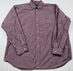 Polo Ralph Lauren Blake Red Striped Long Sleeve Button Down Shirt 2XL - Picture 1 of 4