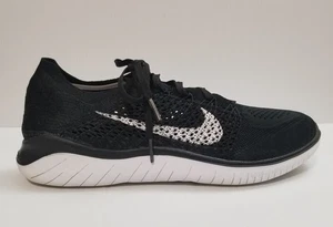 Nike Free RN Flyknit Herren schwarz weiß sportliche Laufschuhe Größe 10 942838-001 - Bild 1 von 13