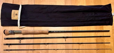 Hardy Pro Axis.  9 ft.  4 piece.  12 wt.  fly rod.  New used. - Image 1 of 4