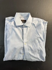 Camicia elegante Tasso Elba regular fit non stirata taglia media 15,5 32/33 blu BELLA - Foto 1 di 11