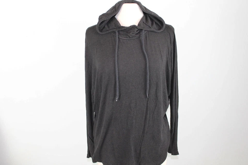 Женская черная толстовка с капюшоном Zara Trafaluc коллекция осень зима с длинным рукавом размер S - Изображение 1 из 3