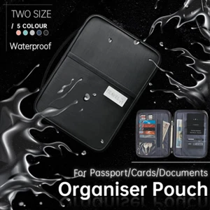 Waterproof Passport Holder Travel Document Wallet RFID Bag Family Case Organizer - Picture 1 of 14