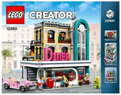 ⭐LEGO INSTRUCTIONS ONLY⭐ Creator Expert DOWNTOWN DINER 10260 Manual No Parts NEW - Image 1 of 2