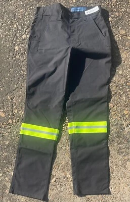 Cintas 32X34 Comfort Flex Gray W/Safety Stripe 2 Pair NEW Work Pants - Image 1 of 3