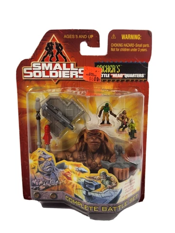 1998 Small Soldiers Complete Battle Set Archer's Battle Head Quarters Sealed Cover