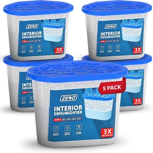500ML DEHUMIDIFIER INTERIOR DAMP TRAP MOULD MOISTURE MILDEW REMOVER HOME CAMPER - Picture 1 of 63