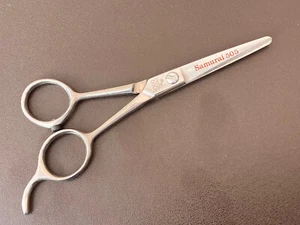 NEW Professional Dubl Duck SAMURAI 505 Barber Scissors Made JAPAN w Finger Guard - Picture 1 of 9