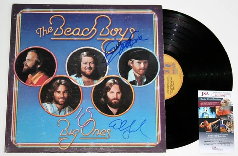 BEACH BOYS SIGNED 15 BIG ONES LP VINYL RECORD ALBUM MIKE LOVE AL JARDINE JSA COA Cover