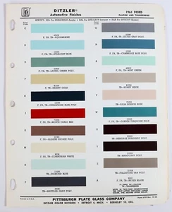 Ford Falcon Thunderbird 1961 vintage color pintura astilla hoja Ditzler PPG automático - Imagen 1 de 1