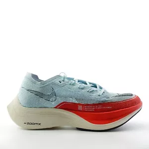 Nike ZoomX Vaporfly Next% 2 Glacier Blue Red CU4111-400 Mens Size 6 / Womens 7.5 - Picture 1 of 12