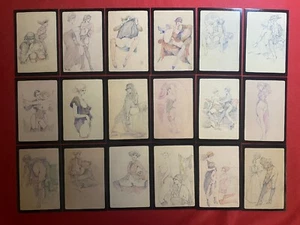 (Z55) LEONE FROLLO 18 Postcards Ed Glamour (1985) COMPLETE SET Mint - Picture 1 of 2