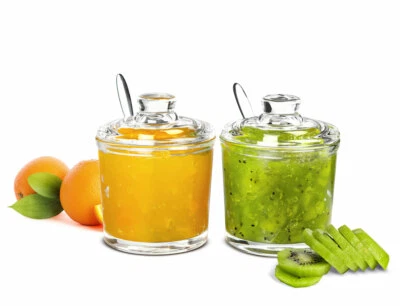 2 Piece Jam Jar Set Parmesan Jar Spice Jar Honey Jar Mustard Bowl Sugar Bowl - Image 1 of 4