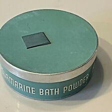 Aquamarine Revlon Bath Powder Box - w/Powder Vintage