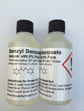 BUY ONE GET ONE FREE!! 100ml Benzyl Benzoate 99.9% 2x100ml (200ml)
