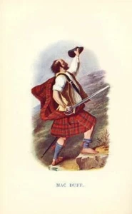 CLAN MacDUFF: R R McIAN, IMPRESIÓN ORIGINAL 1899, ESCOCIA - Imagen 1 de 1
