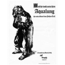 JETHRO TULL Aqualung POSTER UK Chrysalis 1971 Repro Promo Poster For New Album