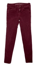 American Eagle Women Size 0 (Meas 25x27) Purple Sateen 360 Stretch Jeggings