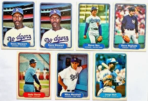 1982 Fleer Baseball Cards Lot Of 7 Rookies Rc Steve Sax Dave Stewart Jorge Bell - Picture 1 of 5