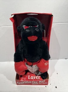 Plush Monkey Gorilla Sings Come And Get Your Love Valentine Boxing VTG - Picture 1 of 8