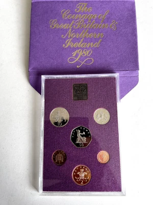 1980 ROYAL MINT UNITED KINGDOM ANNUAL COIN PROOF SET - Image 1 of 3