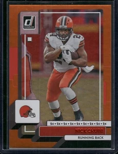 2022 Panini Donruss - Nick Chubb #210 Jersey Number 3/24 - Picture 1 of 2
