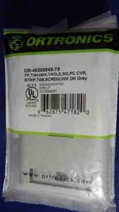 Ten Ortronics OR-40300549-78 TracJack 2-Loch Abdeckplatten dunkelgrau Neu in Verpackung - Bild 1 von 1