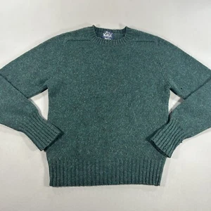 Suéter Woolrich Vintage 100% Lana Cuello Redondo Verde Para Hombre Talla Mediana *Leer* - Imagen 1 de 8