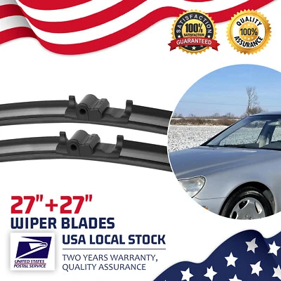 Juego de escobillas limpiaparabrisas delanteras 27" y 27" OEM para Mercedes-Benz S55 AMG 01-06 Foto 1 de 4