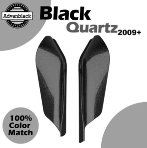 Black Quartz Mid Frame Air Deflector Heat Shield For 09+ Harley Davidson Touring - Picture 1 of 9