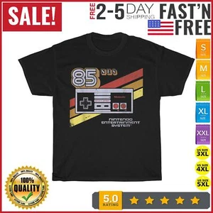 Nintendo NES Controller Retro Stripe 85 Graphic Vintage T Shirt Men Women NEW - Picture 1 of 9