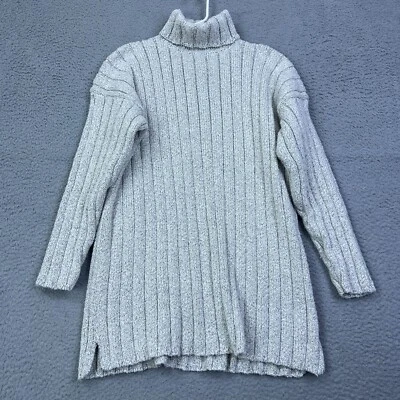 De Colección Eddie Bauer Vestido Suéter Acanalado Para Mujer’s L Grueso Cuello Alto Tejido Pullover Foto 1 de 4