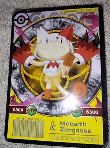 Tarjeta Meowth & Zangoose Pokemon Mash-Up (No jugable) Edición Conmemorativa #005 - Imagen 1 de 2