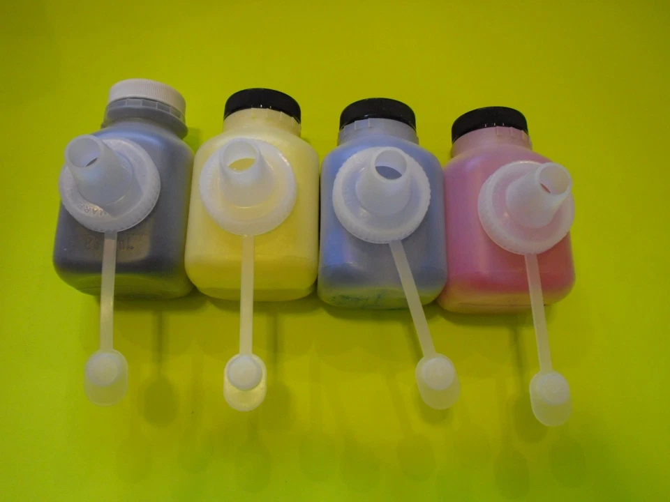 4 Color Toner Refills +Tool +4 Chips for Dell H825 H625cdw S2825CDN Color Printe - Image 1 of 1