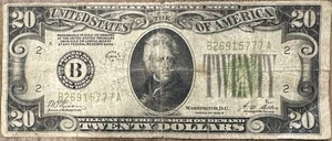 Series of 1928 B $20 Twenty Dollar Note Free Shipping - Picture 1 of 2