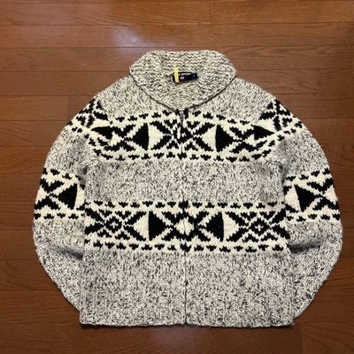 90S Polo Sport Cowichan Zip L Size Alpaca Wool No.gh568 - Image 1 of 4
