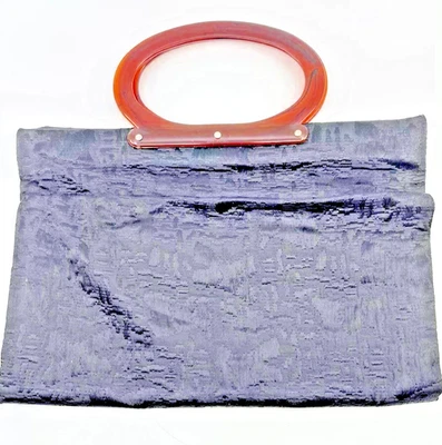 VTG 1960’s Black Brocade Purse Bag Lady’s Pride Tortoise Handle - Image 1 of 4