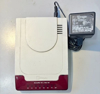 Hayes Accura 14400 + Fax144 External Modem 5300AM w / Power Supply - Image 1 of 4