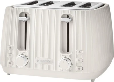 Emperial Flow 4 Slice Toaster, Wide Slots, High Lift Lever, 1600W Power - Image 1 of 4