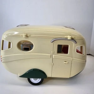 Epoca Calico Critters / Sylvanian Families Caravan Famiglia Camper Rimorchio - Foto 1 di 17