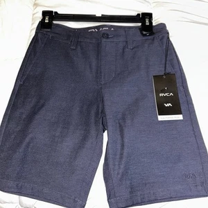 New NWT RVCA Boy's Back In Solid Hybrid 17" Pockets Size 25 - Picture 1 of 5