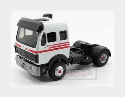 1:43 Eligor Mercedes Benz 1835 Tractor Truck 2-Assi 1998 White Red ELI116669 Mod - Image 1 of 2