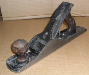 Antique Stanley Bailey No 5 Smooth Sole 13" Wood Plane W/ Rosewood Handles - Picture 1 of 9