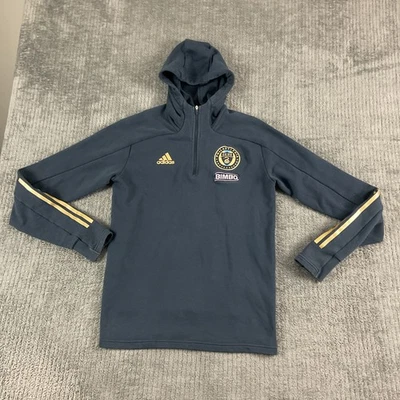 Adidas Mens Medium Philadelphia Union Soccer Quarter Zip Pullover Sweatshirt - Image 1 of 4