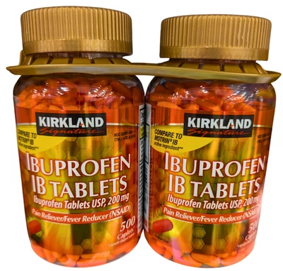 Kirkland Signature Ibuprofen 200mg IB Pain Reliever Tablet 2x500 Caplets EXP2/28 - Image 1 of 3