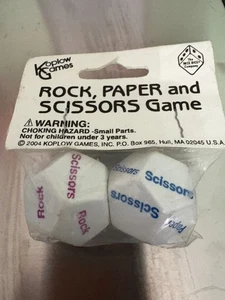 NEU D12 Papierschere Stein Würfel Paar RPG 12 Seiten Spiel 28mm Koplow - Bild 1 von 4