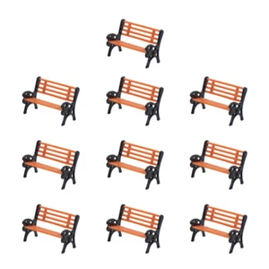 YZ87 20pcs Model Train HO TT Scale 1:87 Park Garden Bench Chair Settee - Picture 1 of 4